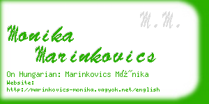 monika marinkovics business card